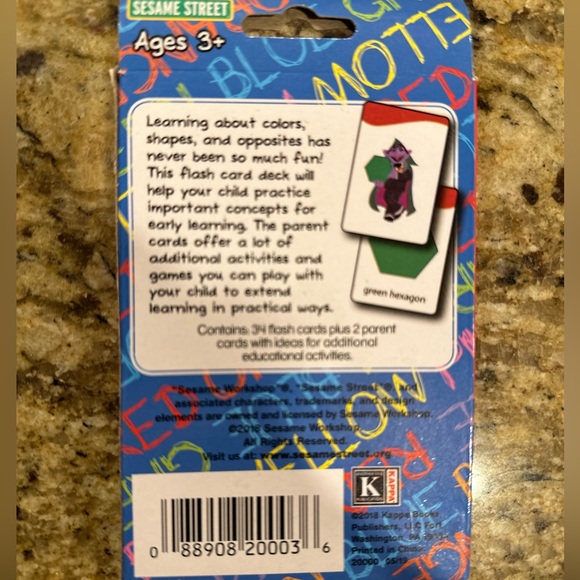 Brand New Sesame Street Color snd Shape Flash Cards - Picture 2 of 2